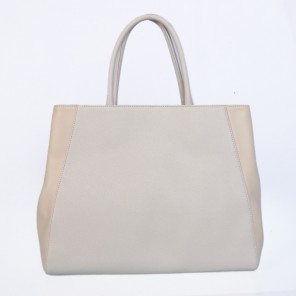 Fendi 2Jours Bag white Calfskin Leather