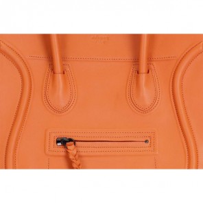 Celine Luggage Phantom Square Bags Ferrari Leather 80066 Orange