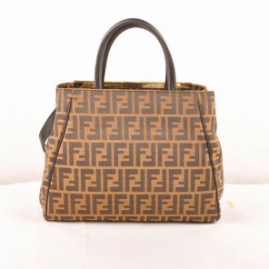 Fendi Fall Winter 2012 2Jours FF Fabric Tote Bag 8BH250S Black