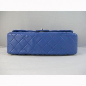 Chanel blue color with Silver chain