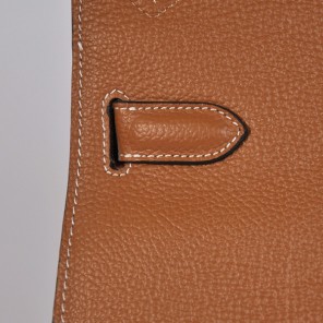 Hermes Jypsiere Bag 34cm togo leather in Camel with Silver hardware