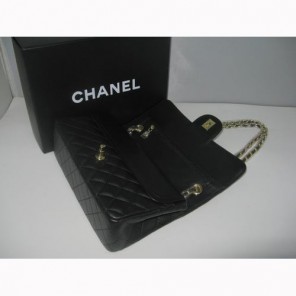 Chanel Black color with Gold chain