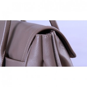 BN2147 Dusty grey Cross pattern full leather