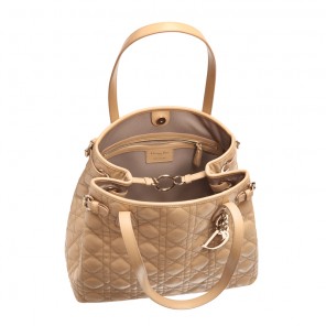 Dior Panarea pouch in beige coated-canvas