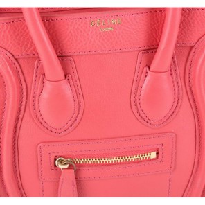 Celine Luggage Mini Bag 98168 in Light Red