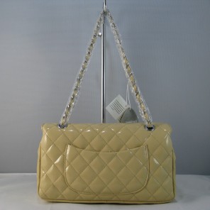 Chanel beige color with Silver chain