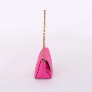 Celine Gourmette Small Bag in Ferrari Leather Peach