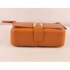 Fendi Chameleon Classic Saffiiano Leather Medium Shoulder Bag 2539 Tan