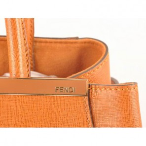 Fendi Fall Winter 2012 2Jours Saffiiano Leather Tote Bag 8BH250S Wheat