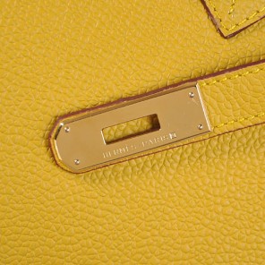 Hermes Birkin 35CM togo leather in Yellow with Gold hardware