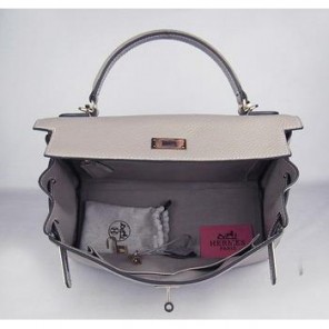 Hermes Kelly 32CM Grey(gold)