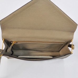 Hermes Liddy Bag clemence leather in Dark Grey with Gold hardware