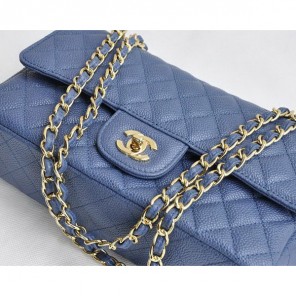 Chanel 2.55 Quilted Flap Bag 1112 Light Blue with Gold Hardware