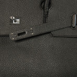 Hermes Birkin togo leather 40CM togo in Black with Silver hardware