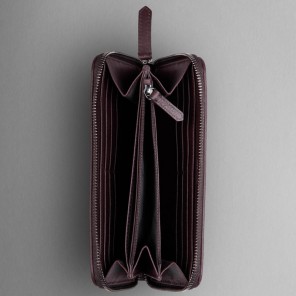 SMOKED CHECK ZIPAROUND WALLET