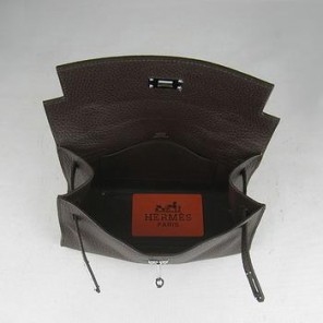 HERMES 22CM H008 Dark Coffee(Silver)