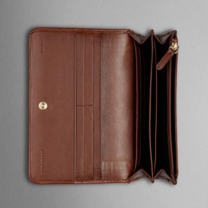 BRIDLE HOUSE CHECK CONTINENTAL WALLET.