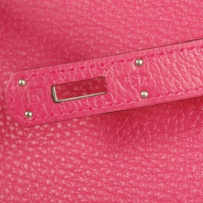 Hermes Kelly 32CM clemence leather in Peach with Silver hardware