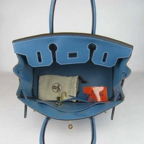 Birkin 30CM Middle Blue (gold)