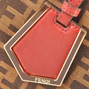 Fendi Fall Winter 2012 2Jours FF Fabric Tote Bag 8BH250S Red