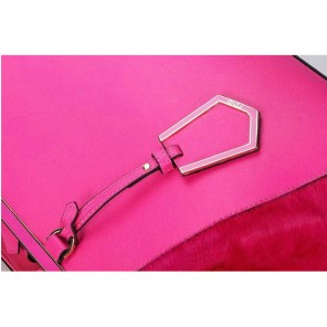 2Jours Saffiiano Leather Horsehair Tote Bag F001 Peach