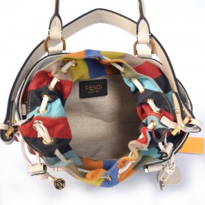 Fendi Borsa Multi-Color Studded Satchel