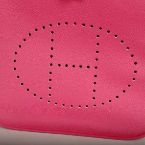 Hermes 32cm Evelyn bag togo leather in Peach