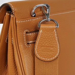 2012 New Hermes Bags Clemence Leather Camel