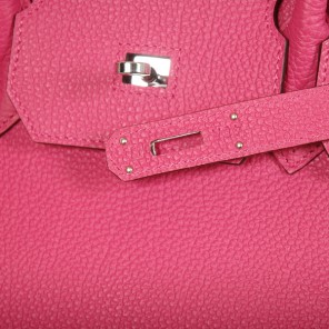 Hermes Birkin togo leather 35CM Peach togo(Silver)