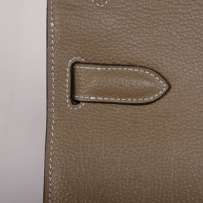 Hermes Jypsiere Bag 34cm togo leather in Dark Grey with Silver hardware