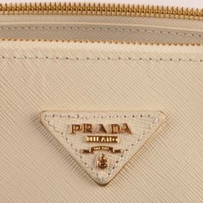 Prada Maxi Saffiano Leather Tote Bag White