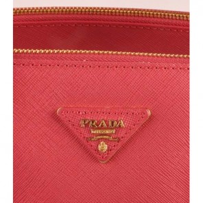 Prada Maxi Saffiano Leather Tote Bag Red