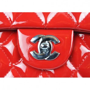 New Chanel Patent Cow Leather handbags 1113 Red