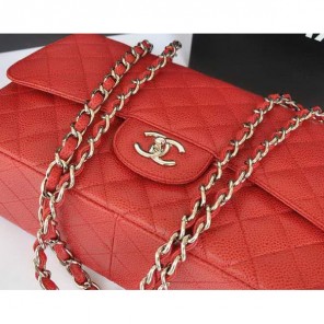 Chanel Original Caviar Leather Flap Bag A28600 Red