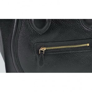 Celine Cowhide Leather Handbag 98170 Black