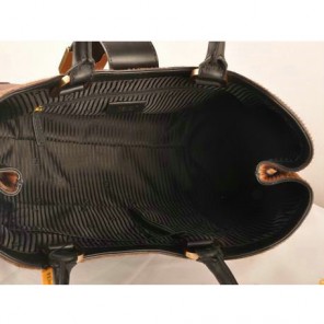 Fendi 2jours Horsehair Tote Bag F2546 Brown