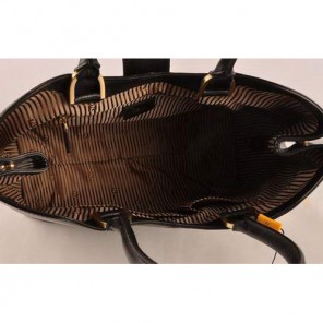 Fendi 2jours Saffiiano Leather Tote Bag 2546 Black