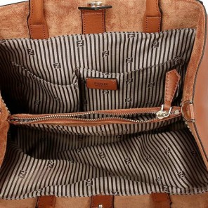 Fendi 2Jours Original Leather Tote Bag F2552M Brown