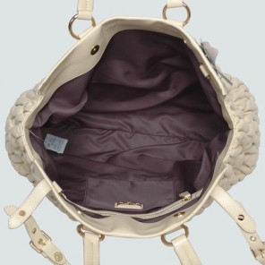 Miu Miu Matelasse Leather Tote Bag 90286 Beige