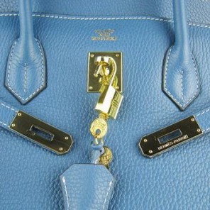 Hermes 40CM Middle Blue (gold)