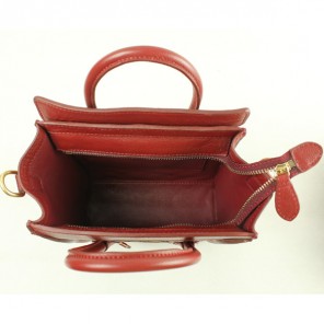 Celine Luggage small Fashion Bag Coffee Leopard