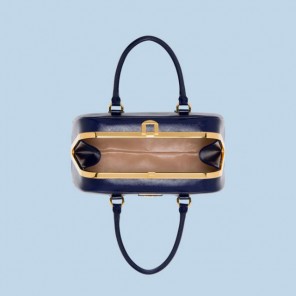 Hot Sell Prada Saffiano Leather Tote Bag BL0809 dark blue