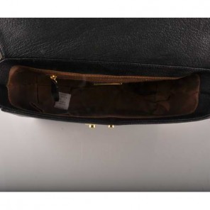 Miu Miu Tote Flap Bags Calf Leather 7428 Black