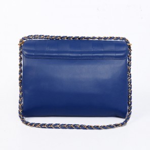 Fendi Genuine leather Shoulder Bag in blue F2556