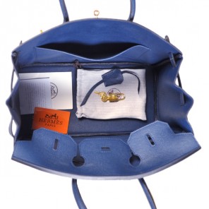 Hermes Birkin 35CM togo leather in Dark Blue with Gold hardware