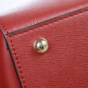 Fendi 2Jours Original Leather Tote Bag F2552M Wine