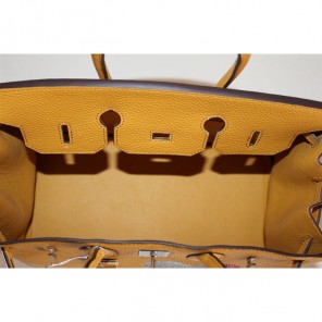 Hermes Birkin Hello Kitty 35CM Togo Leather Bag Yellow HK0001