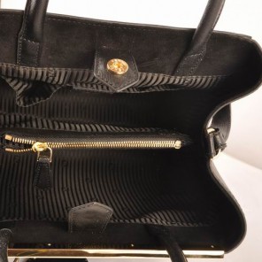 Fendi Fall Winter 2012 2Jours Saffiiano Leather Tote Bag 8BH250S Black