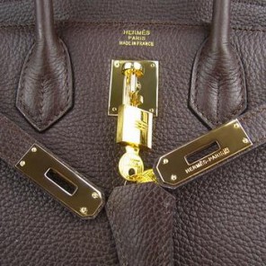 Birkin 30CM Dark Coffee (gold)