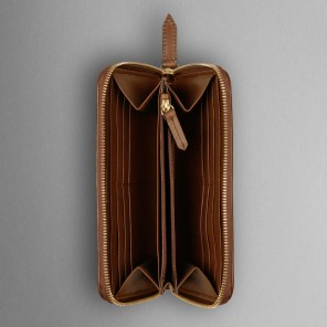 BRIDLE HOUSE CHECK ZIPAROUND WALLET